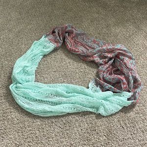Blue & Orange Infinity Scarf